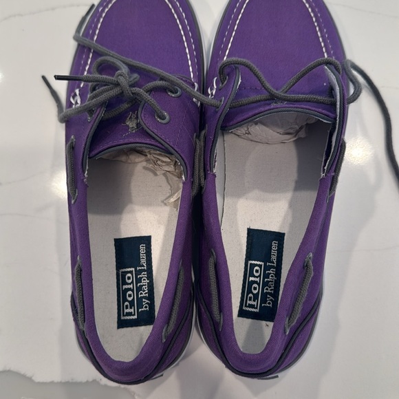 Purple Boat Shoes with White Soles
New 10.5 - Picture 3 of 8